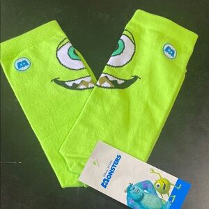 Disney Monsters Inc. Green Kids Socks l-Xl